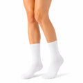 Socken 39-42 Weiß gerippt für Alltag