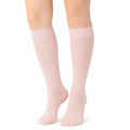 Kniestrümpfe 35-38 aus Textil Rosa schlicht