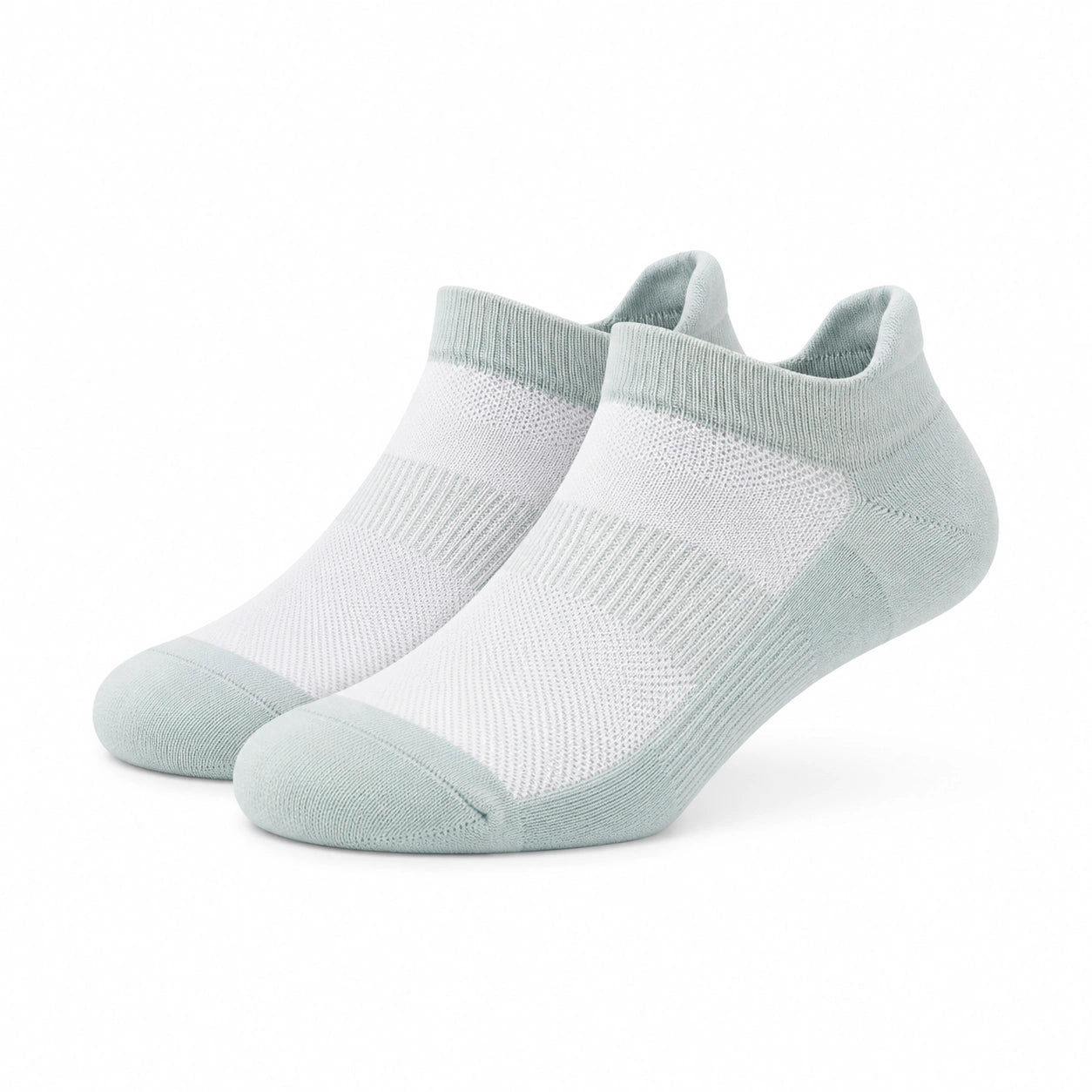 Sneakersocken Größe 35-38 aus Textil in Weiß/Hellgrün für Alltag und Sport