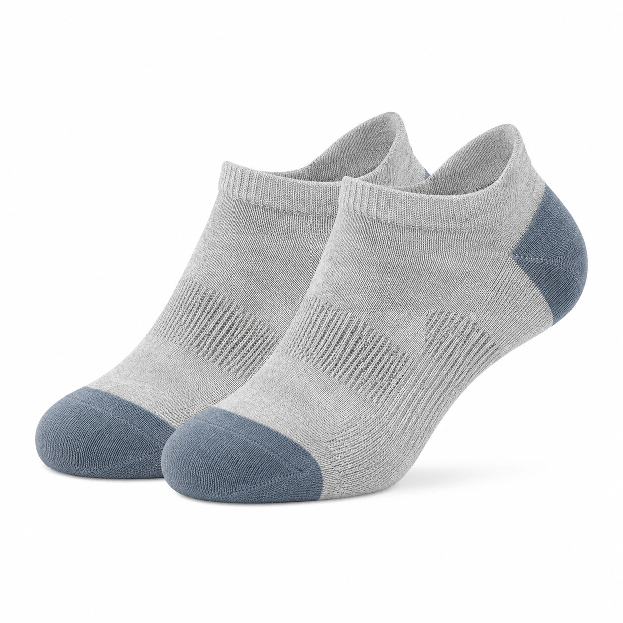 Sneakersocken 35-38 aus Textilfasern Grau Blau atmungsaktiv