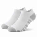 Sneakersocken 39-42 aus Stricktextil in Weiß Grau mit geripptem Bund