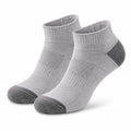 Sportsocken Größe 39-42 aus Textil in Hellgrau Dunkelgrau mit geripptem Bund