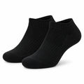 Sneakersocken 43-46 aus schwarzem Stricktextil mit geripptem Bund